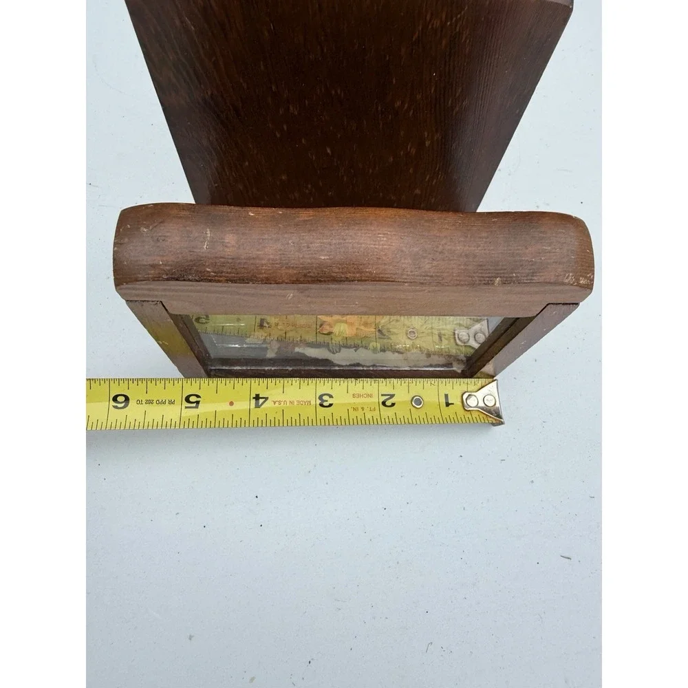 Vintage Wooden Letter‎ Napkin Holder Mirror Artificial Flowers Butterfly Mirror
